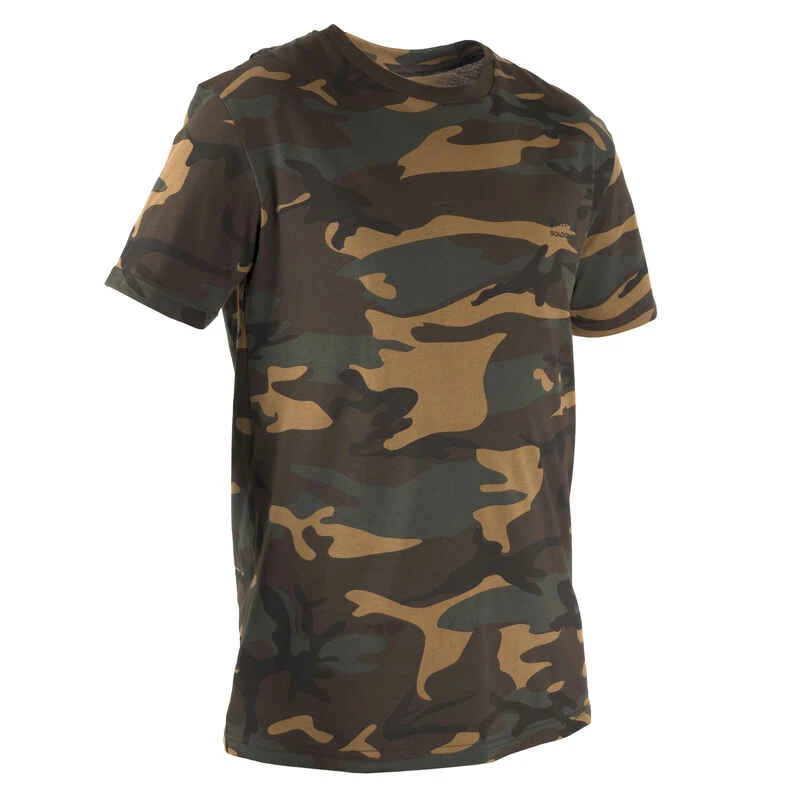 T-shirt Manches Courtes Chasse 100 Camouflage WL V1 Vert 6 T-shirt Manches Courtes Chasse 100 Camouflage WL V1 Vert – Image 6