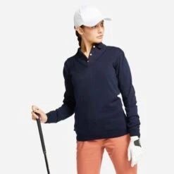 PULL DE GOLF FEMME JAUNE -Magasin De Vêtements De Sport 8343031