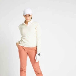 PULL DE GOLF FEMME JAUNE -Magasin De Vêtements De Sport 8343033
