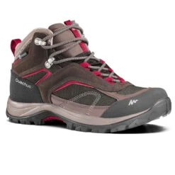 Quechua Chaussures Imperméables De Randonnée Montagne - MH100 Mid Khaki - Femme -Magasin De Vêtements De Sport 8397087