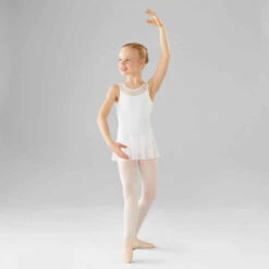 Justaucorps Danse Classique Bleu Bi-matière Fille -Magasin De Vêtements De Sport 8399635