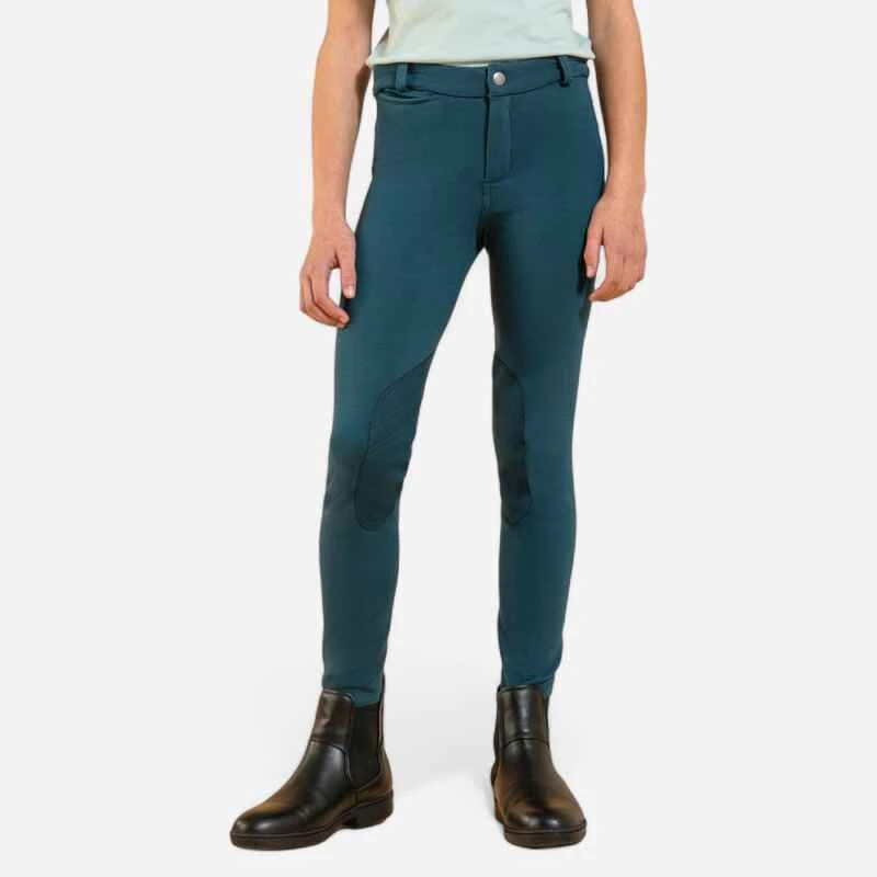 Pantalon équitation Enfant 140 Bleu Pétrole 10 Pantalon équitation Enfant 140 Bleu Pétrole – Image 10