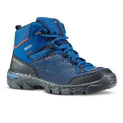 Quechua Chaussures Imperméables De Randonnée -MH120 MID Bleues- Enfant 35 AU 38 -Magasin De Vêtements De Sport 8493626