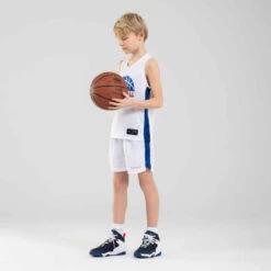 CHAUSSURES DE BASKETBALL ENFANT CONFIRME - SS500H BLANC BLEU ROUGE -Magasin De Vêtements De Sport 8497743