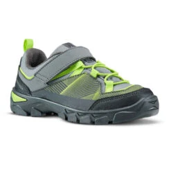 Quechua Chaussures De Randonnée Enfant Avec Scratch MH120 LOW Grises Et Vertes 28 AU 34 -Magasin De Vêtements De Sport 8504154