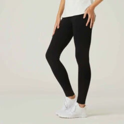 Legging Fitness Long Coton Extensible Ceinture Basse Femme - Salto Noir 14 Legging Fitness Long Coton Extensible Ceinture Basse Femme - Salto Noir -Magasin De Vêtements De Sport 8511784
