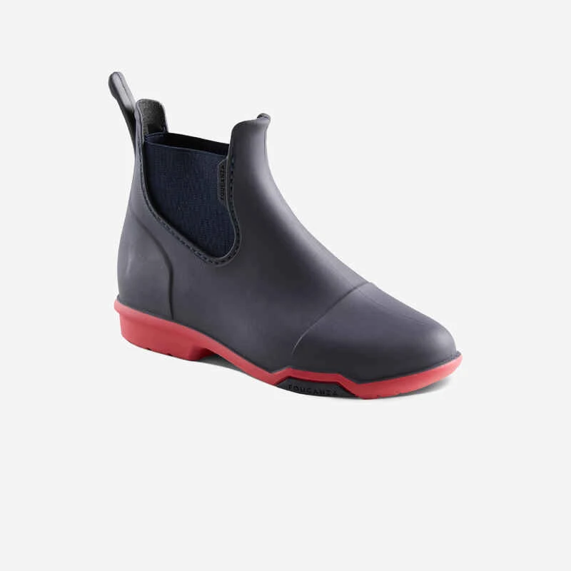 Boots équitation Enfant 100 Noir Et Gris 10 Boots équitation Enfant 100 Noir Et Gris – Image 10