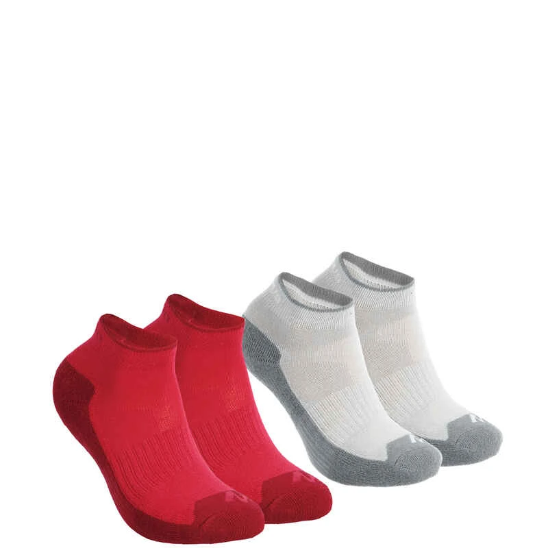 Quechua 2 Paires De Chaussettes De Randonnée Enfant MH100 Bleues/grises 10 Quechua 2 Paires De Chaussettes De Randonnée Enfant MH100 Bleues/grises – Image 10
