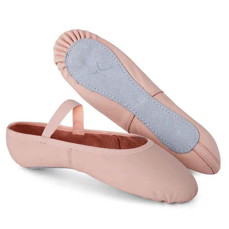 Demi-pointes Danse Classique Cuir Semelle Entière Rose Avec Lien Tailles 25-40 8 Demi-pointes Danse Classique Cuir Semelle Entière Rose Avec Lien Tailles 25-40 – Image 8