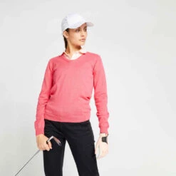 PULL DE GOLF FEMME JAUNE -Magasin De Vêtements De Sport 8545019