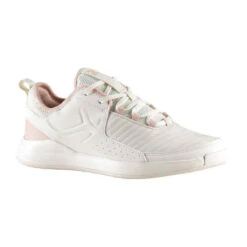 CHAUSSURES DE TENNIS FEMME ARTENGO TS 130 OFF WHITE ROSE -Magasin De Vêtements De Sport 8545864