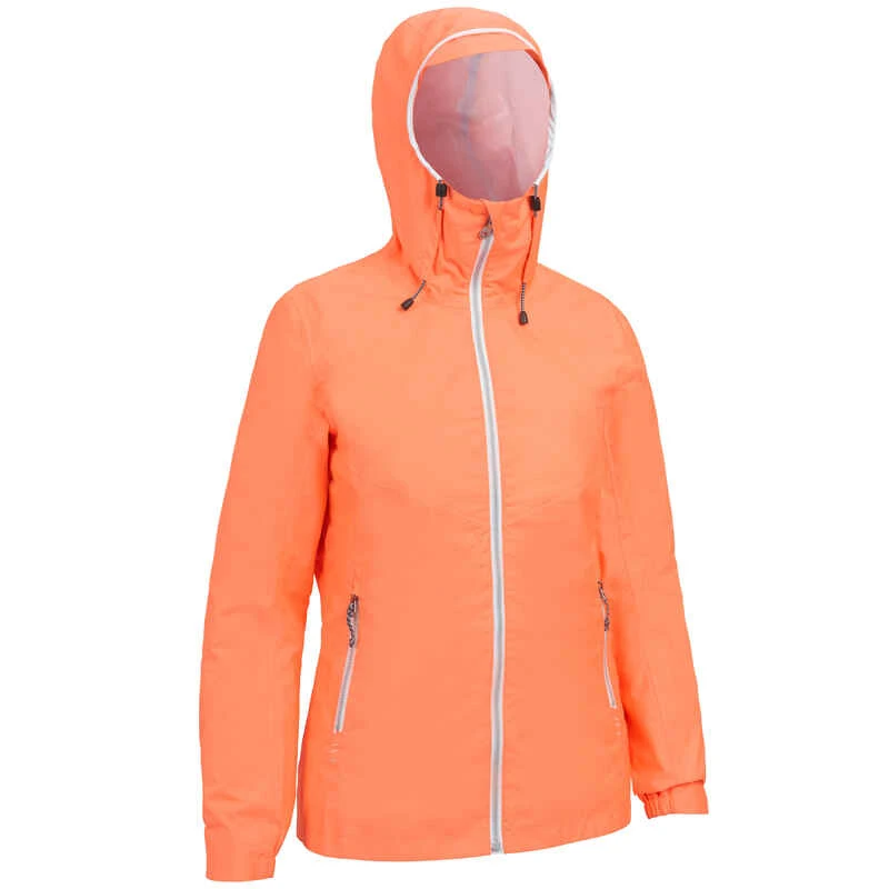 Tribord Veste Imperméable De Voile Femme SAILING 100 Corail Fluo 12 Tribord Veste Imperméable De Voile Femme SAILING 100 Corail Fluo – Image 12