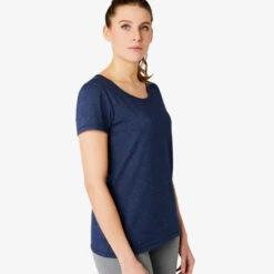 T-shirt Regular Fitness Femme - 500 Essentials Rose Chiné 26 T-shirt Regular Fitness Femme - 500 Essentials Rose Chiné -Magasin De Vêtements De Sport 8551627