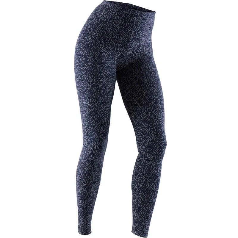 Legging Fitness Long Coton Extensible Femme - Fit+ Bordeaux Avec Imprimé 18 Legging Fitness Long Coton Extensible Femme - Fit+ Bordeaux Avec Imprimé – Image 18