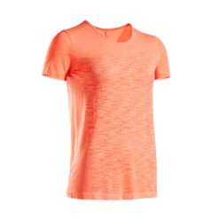 TEE SHIRT RUNNING FEMME RESPIRANT KIPRUN CARE ROUGE -Magasin De Vêtements De Sport 8556989