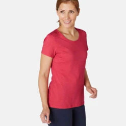 T-shirt Regular Fitness Femme - 500 Essentials Rose Chiné 24 T-shirt Regular Fitness Femme - 500 Essentials Rose Chiné -Magasin De Vêtements De Sport 8572864