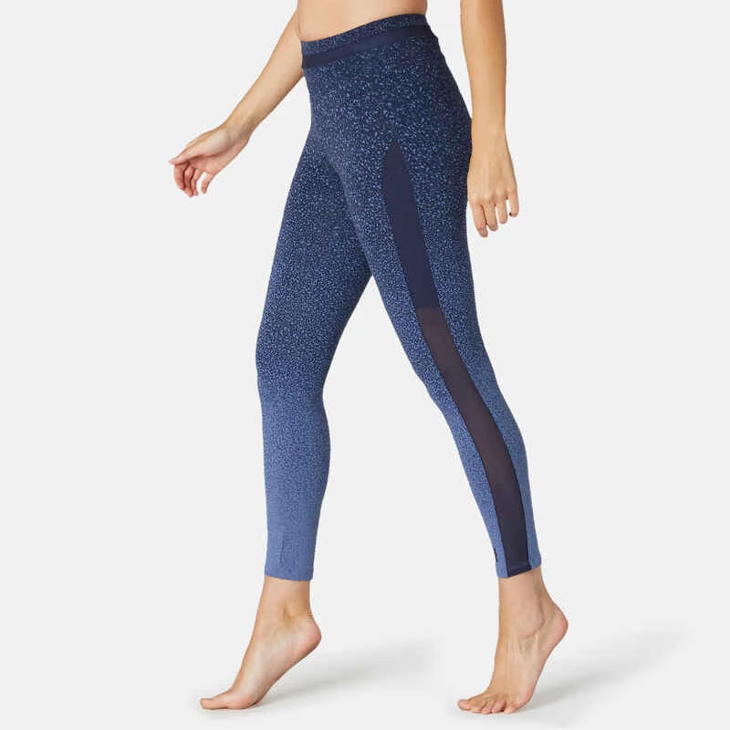 Legging 7/8 Sport Pilates Gym Douce Femme 520 Slim Bleu 10 Legging 7/8 Sport Pilates Gym Douce Femme 520 Slim Bleu – Image 10
