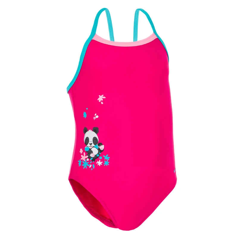 Maillot De Bain Bébé Fille Une Pièce Rose Avec Imprimé Panda 5 Maillot De Bain Bébé Fille Une Pièce Rose Avec Imprimé Panda – Image 5