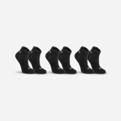 Lot De 3 Chaussettes Enfant D'athlétisme Noires Tige Basse -Magasin De Vêtements De Sport 8578188