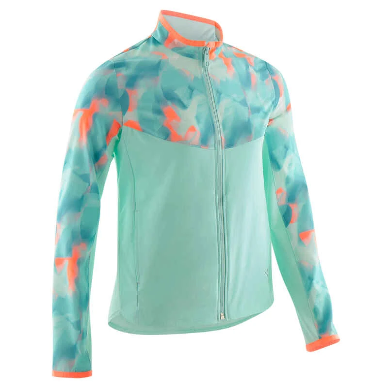 Veste Légère Respirante W500 Fille GYM ENFANT Noir Imprimé 8 Veste Légère Respirante W500 Fille GYM ENFANT Noir Imprimé – Image 8