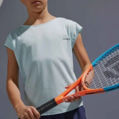 Artengo T-shirt De Tennis Fille - TTS500 Bleu -Magasin De Vêtements De Sport 8582862