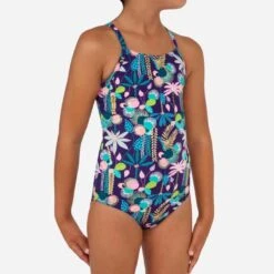 Maillot De Bain 1 Pièce FILLE HANALEI 100 JUNE -Magasin De Vêtements De Sport 8587197
