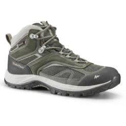 Quechua Chaussures Imperméables De Randonnée Montagne - MH100 Mid Khaki - Femme -Magasin De Vêtements De Sport 8595693