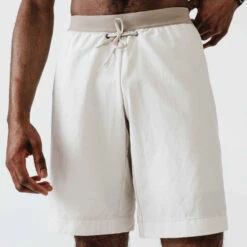 SHORT 2 EN 1 DE RUNNING HOMME AVEC BOXER Intégré KALENJI DRY + BEIGE LIN -Magasin De Vêtements De Sport 8605815