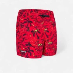 Short De Bain 100 Jaune -Magasin De Vêtements De Sport 8606793