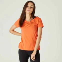 T-shirt Regular Fitness Femme - 500 Essentials Rose Chiné 27 T-shirt Regular Fitness Femme - 500 Essentials Rose Chiné -Magasin De Vêtements De Sport 8615066