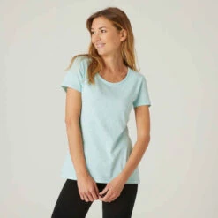 T-shirt Regular Fitness Femme - 500 Essentials Rose Chiné 29 T-shirt Regular Fitness Femme - 500 Essentials Rose Chiné -Magasin De Vêtements De Sport 863921