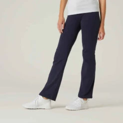 Legging Fitness Long Coton Extensible Bas Resserable Femme - Fit+ Noir -Magasin De Vêtements De Sport 8643774