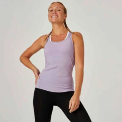 Débardeur Slim Fitness Femme - 500 Violet 15 Débardeur Slim Fitness Femme - 500 Violet -Magasin De Vêtements De Sport 8645602