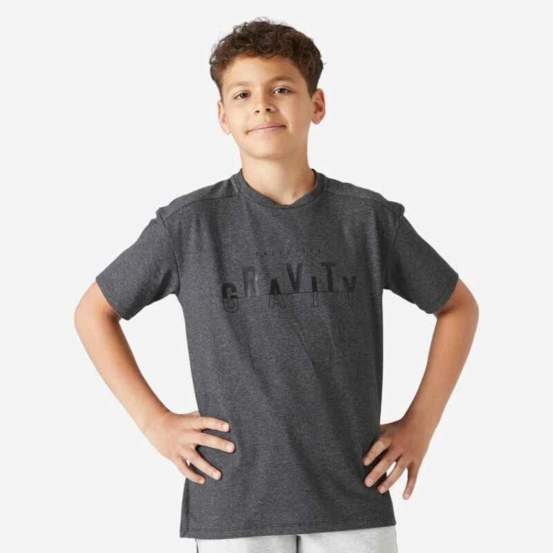 T-shirt Enfant Coton Respirant - 500 Vert Kaki 6 T-shirt Enfant Coton Respirant - 500 Vert Kaki – Image 6