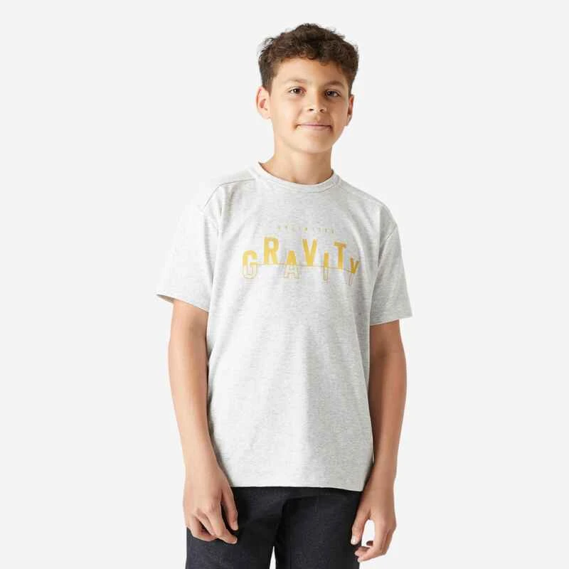 T-shirt Enfant Coton Respirant - 500 Vert Kaki 9 T-shirt Enfant Coton Respirant - 500 Vert Kaki – Image 9