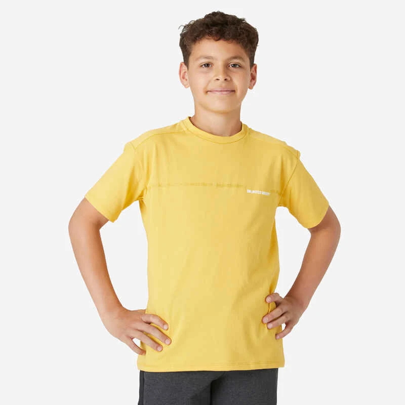 T-shirt Enfant Coton Respirant - 500 Vert Kaki 7 T-shirt Enfant Coton Respirant - 500 Vert Kaki – Image 7