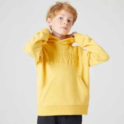 Sweat à Capuche Mixte, Chaud Enfant - 500 Vert Kaki Imprimé -Magasin De Vêtements De Sport 8646449