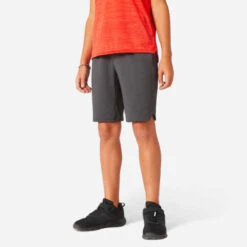 Short Enfant Respirant - 500 Gris -Magasin De Vêtements De Sport 8649101