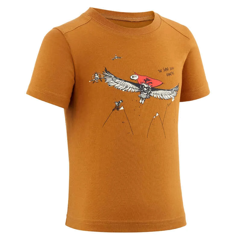 Quechua T-shirt De Randonnée - MH100 KID Marron Phosphorescent - Enfant 2-6 ANS 10 Quechua T-shirt De Randonnée - MH100 KID Marron Phosphorescent - Enfant 2-6 ANS – Image 10