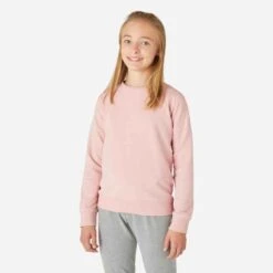Sweat Col Rond Enfant French Terry Coton - Basique Rose 13 Sweat Col Rond Enfant French Terry Coton - Basique Rose -Magasin De Vêtements De Sport 8669003