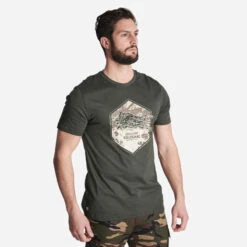 T-shirt Manches Courtes Chasse Coton Homme - 100 Chien Arrêt Vert 14 T-shirt Manches Courtes Chasse Coton Homme - 100 Chien Arrêt Vert -Magasin De Vêtements De Sport 8669040