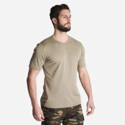 T-shirt Manches Courtes Respirant Chasse Homme 100 Vert Clair -Magasin De Vêtements De Sport 8669600