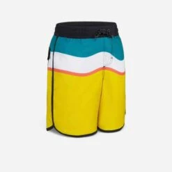 SHORT DE BAIN 500 ORANGE -Magasin De Vêtements De Sport 8670252