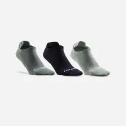 CHAUSSETTES DE SPORT BASSES ARTENGO RS 160 NOIR BRILLANT LOT DE 3 -Magasin De Vêtements De Sport 8670418