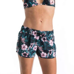 Boardshort Surf Femme TINI KAKI Avec Ceinture élastiquée Et Cordon De Serrage -Magasin De Vêtements De Sport 8676136