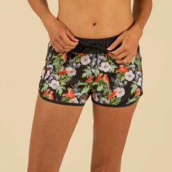 Boardshort Surf Femme TINI KAKI Avec Ceinture élastiquée Et Cordon De Serrage -Magasin De Vêtements De Sport 8738930