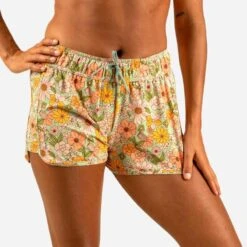 Boardshort Surf Femme TINI KAKI Avec Ceinture élastiquée Et Cordon De Serrage -Magasin De Vêtements De Sport 8738932