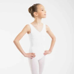 Justaucorps De Danse Classique Fille Rose Pale. -Magasin De Vêtements De Sport 8738983