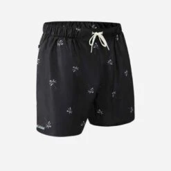 Surf Boardshort Standard 100 PALMITO BLACK -Magasin De Vêtements De Sport 8759455
