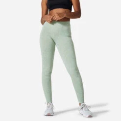 Legging Slim Fitness Femme Fit+ - 500 Gris -Magasin De Vêtements De Sport 8772694